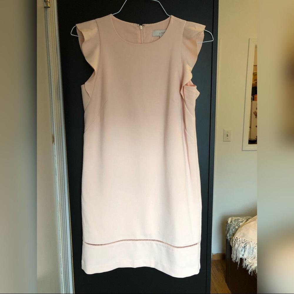 LOFT size 2 petite- petal pink dress